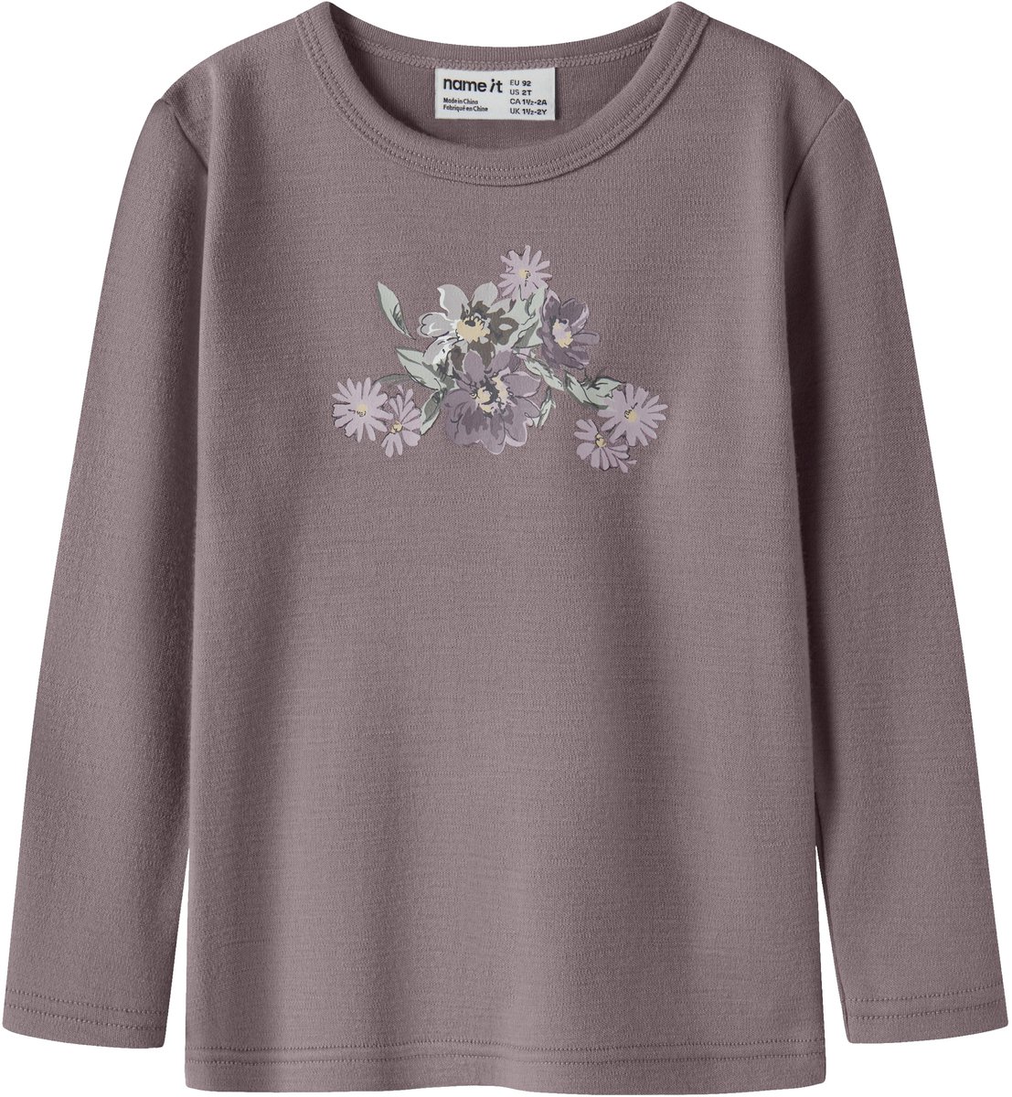 NAME IT - NMFWILLITUS WOOL LS TOP - Meisjes - Lange mouwen shirts