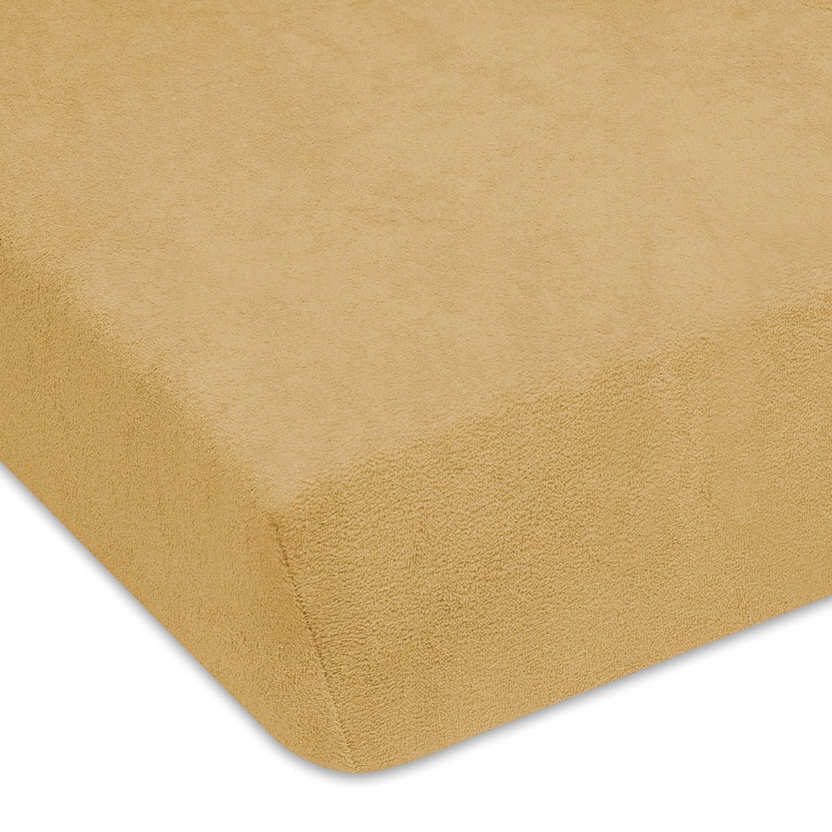 Beige Terry Hoeslaken met Elastiek - 200x220 cm