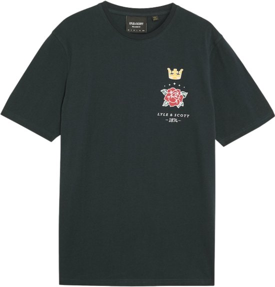 Lyle & Scott Rose And Crown Graphic T-Shirt