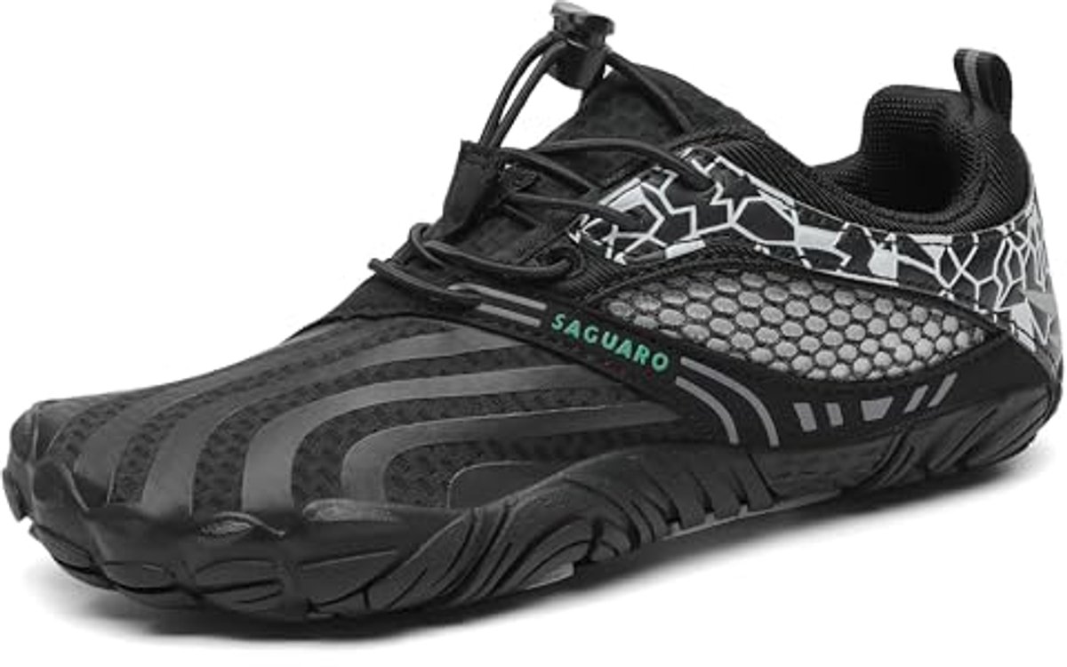 Ademende Waterschoenen voor Kinderen, Multifunctionele Badschoenen, Maat 24-36, Zwart