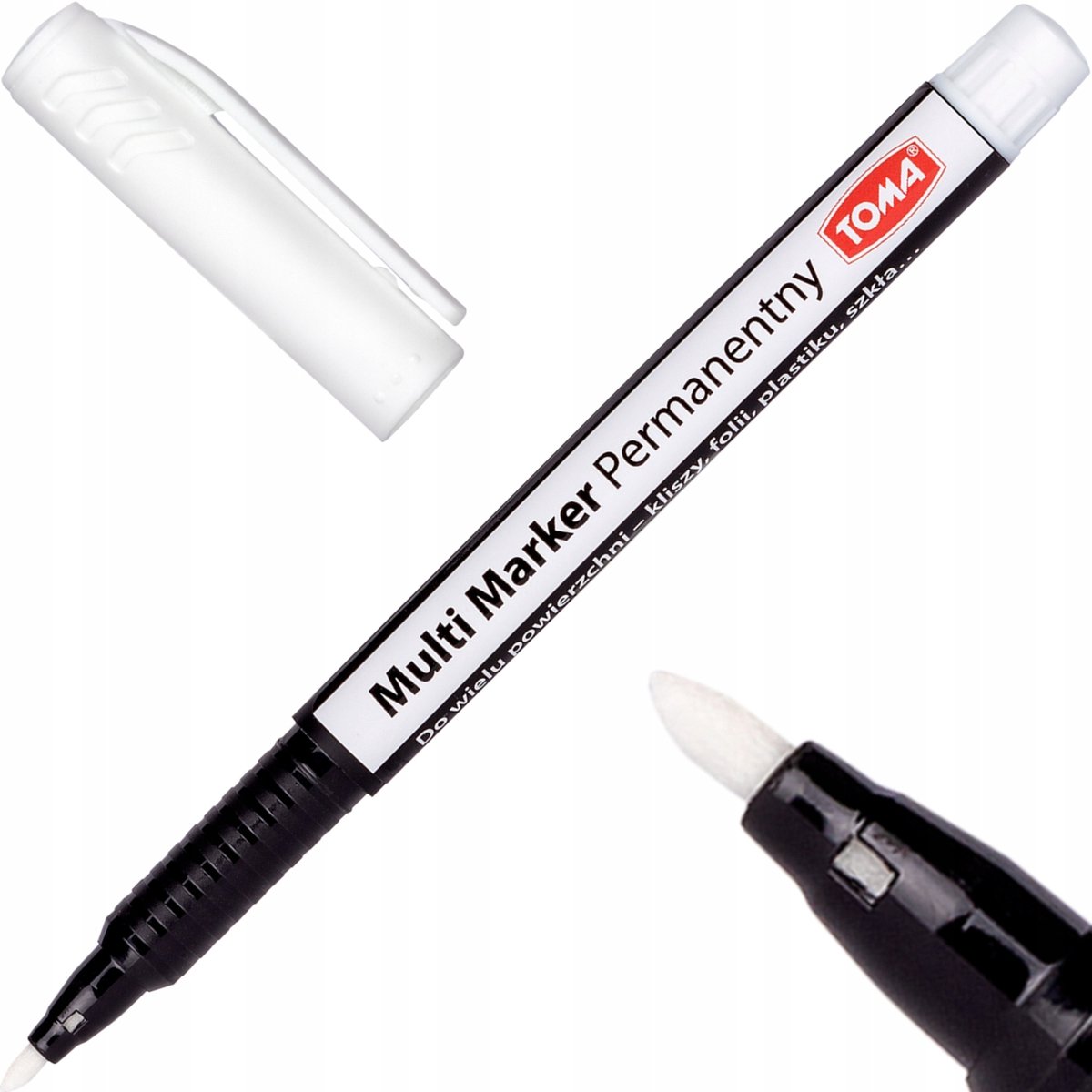 Toma Soft TO-333 Permanent Marker Wit, 1,5 mm - Diverse Oppervlakken