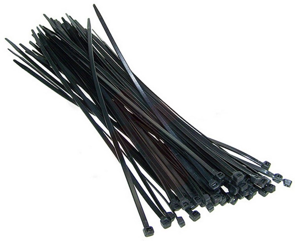 Zwarte kabelbinders 710 mm x 9 mm - 100 stuks