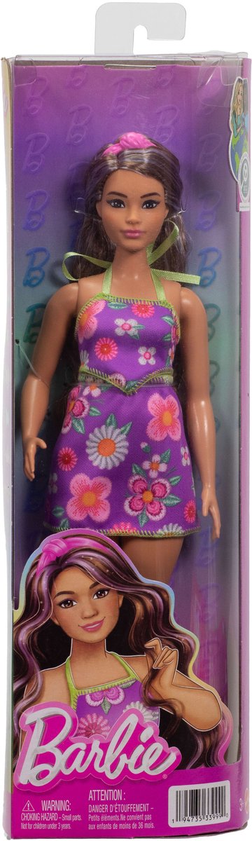 Barbie Fashionista Floral Outfit Pop Roze Kinderen van Merkloos — afbeelding 5