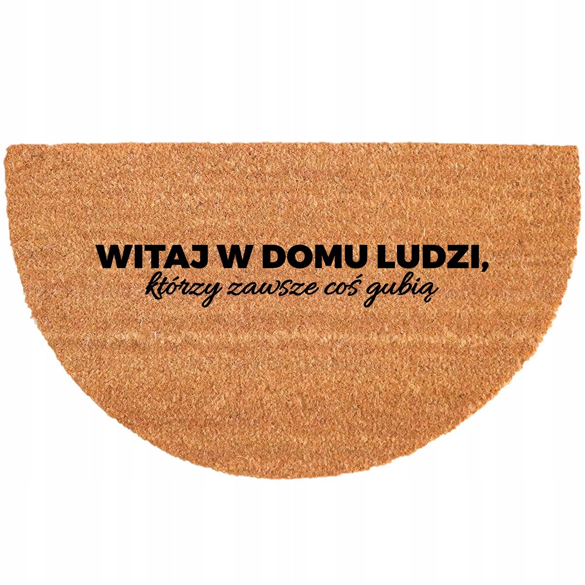 Kokosmat Deurmat Halve Maan 40x70cm Antislip Duurzaam Beige