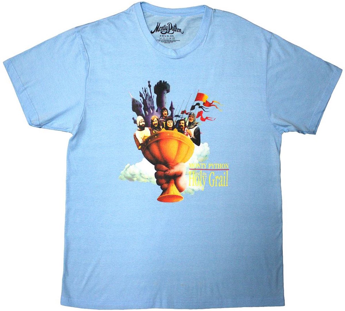 Monty Python - Holy Grail Cloud Heren Tshirt - 2XL - Blauw
