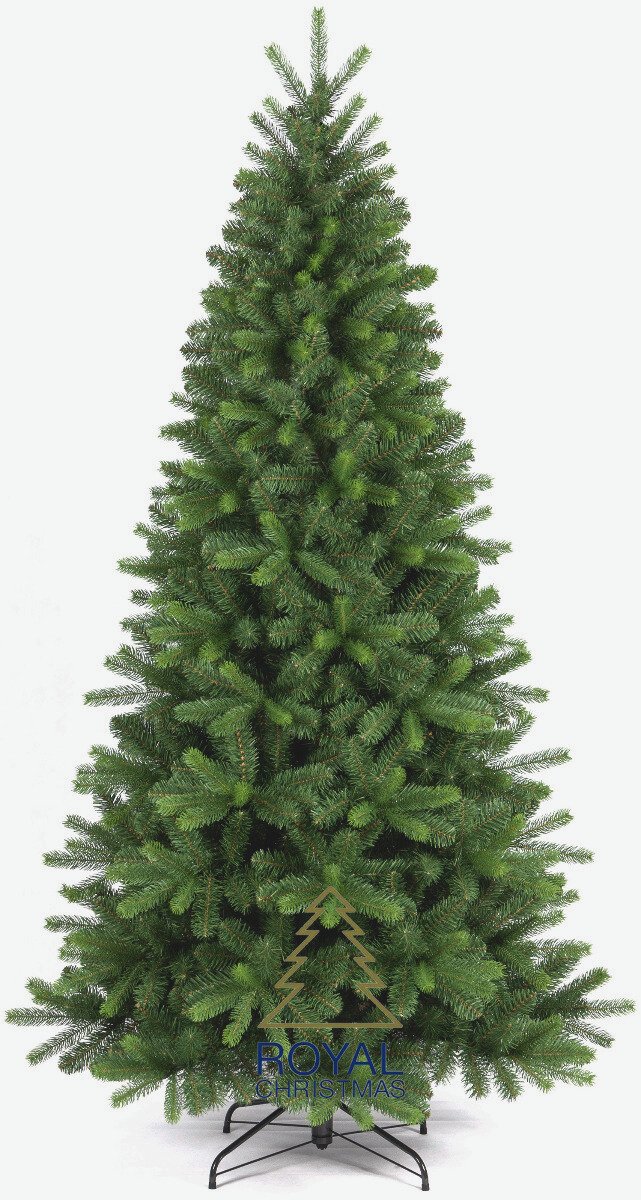 Royal Christmas - Slim Kunstkerstboom - Cypress - 210 cm - PE/PVC Premium - Groen