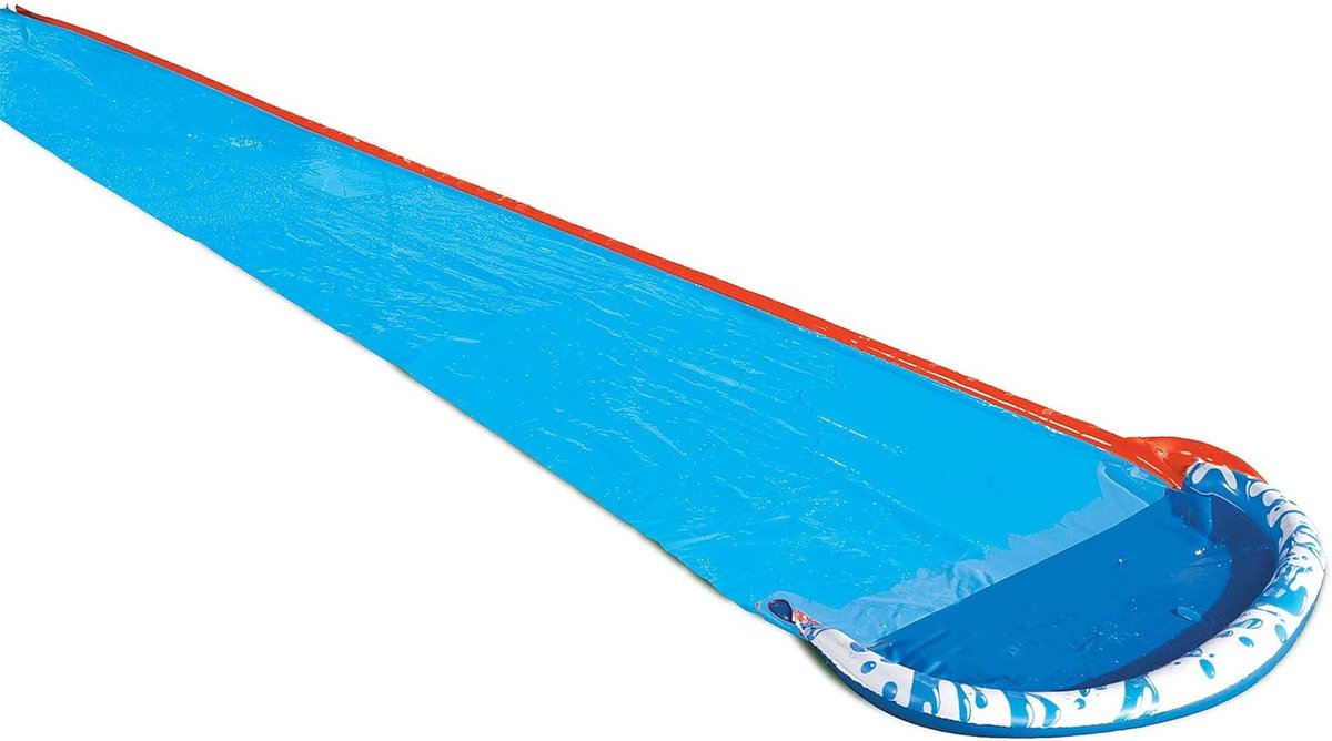 Waterglijbaan met waterstraal voor in de tuin - 488 cm x 71 cm