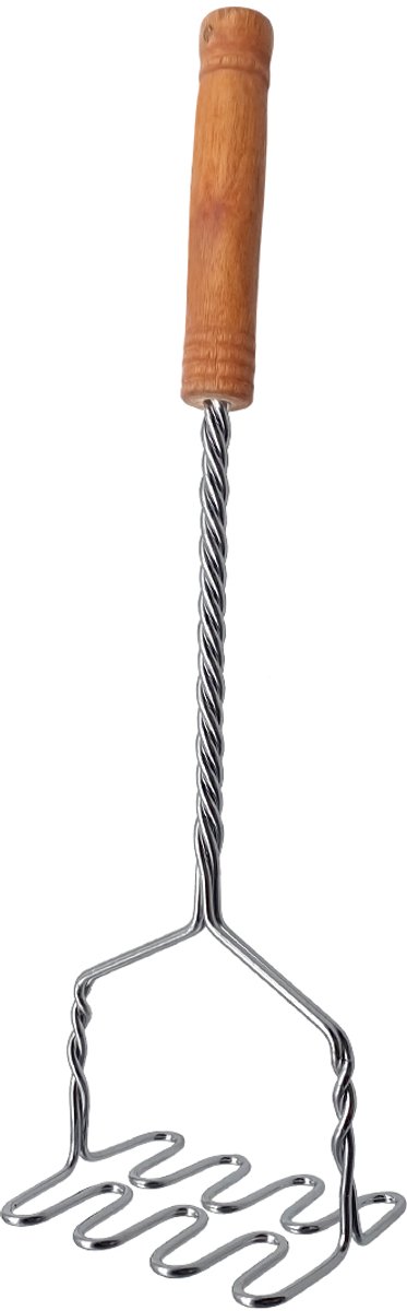 Purepeak Stampot Stamper - 37 cm - Pureestamper - Aardappelstamper - Kookspullen - RVS - Gehaktstamper