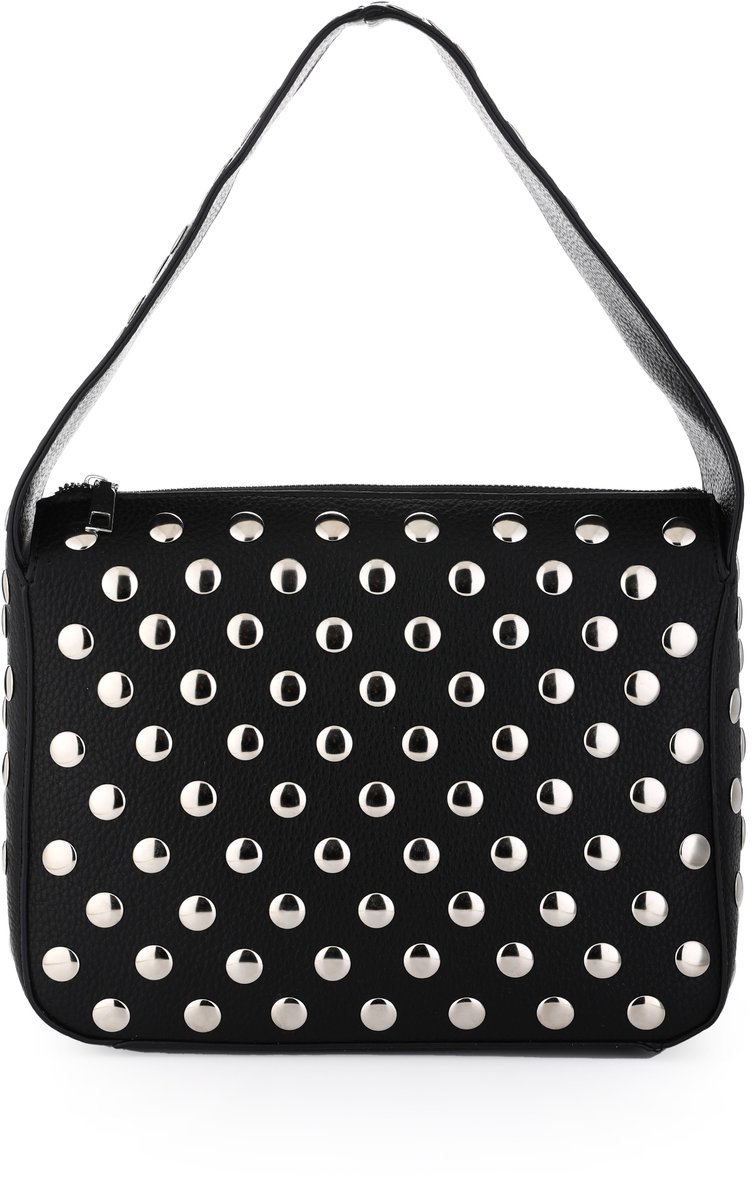 "Leren" Tas | Statement Bag | Studs & Stylish | Zwart