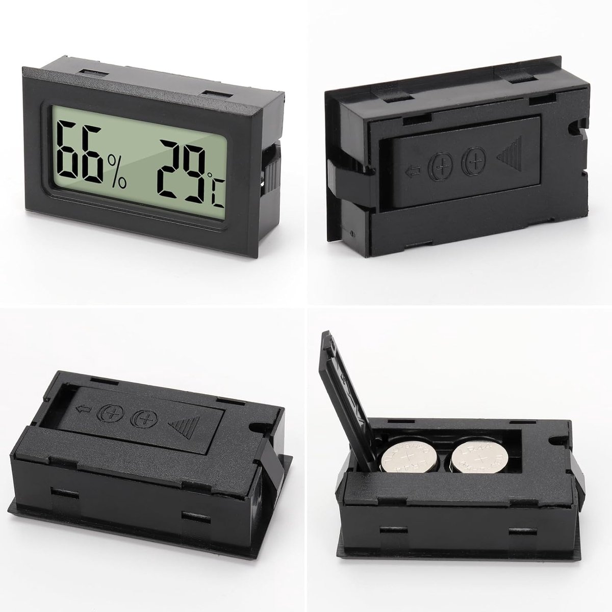 Digitale Mini Hygrometer en Thermometer 2-in-1 - 8 Stuks, Luchtvochtigheidsmeter voor Broeikas, Baby- en Woonkamer — cadeau in Cadeau-ideeën - foto 3