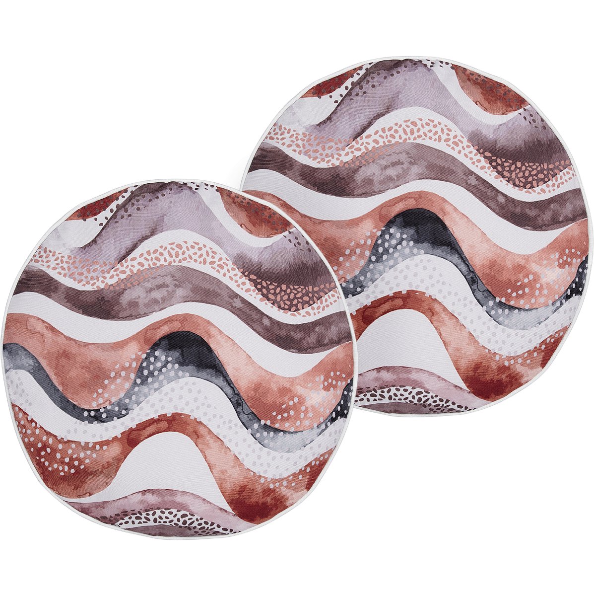 SEBORGA - Tuinkussen set van 2 - Bruin - 40 cm - Polyester