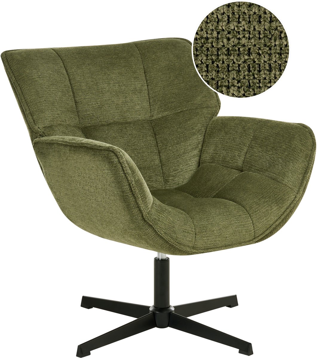 AUMA - Fauteuil - Groen - Polyester