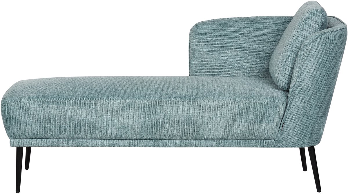 Beliani ARTHEZE - Chaise longue - Blauw - Rechtszijdig - Polyester