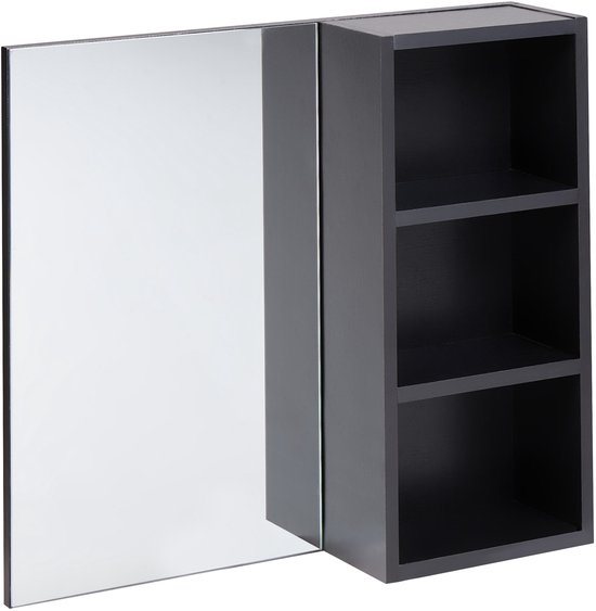 HOMCOM Bathroom Wall Cabinet with Mirror, 80 x 15 x 60 cm, Bathroom