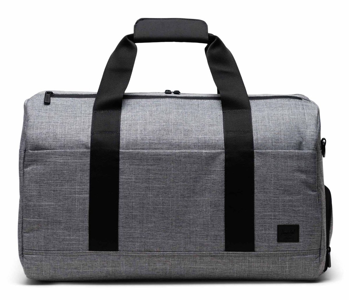 Herschel reistas met laptopvak Novel Duffle Tech 45 L Raven Crosshatch grijs