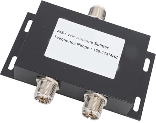 VHF AIS Antenne Splitter – 2-weg, 100W, 136-174MHz, Waterdicht, Voor Schepen