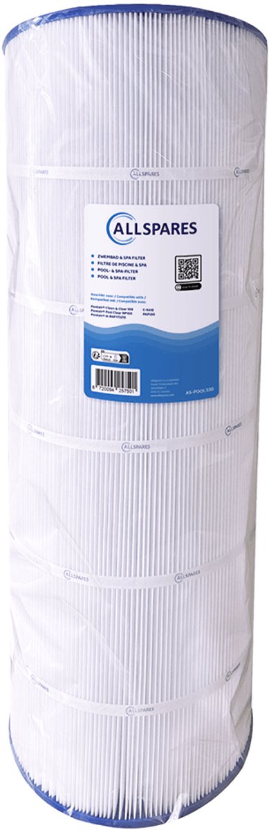 AllSpares Waterfilter voor Zwembaden geschikt voor Pentair Clean & Clear 100 / H-RAF173215 (Ø255x600mm)