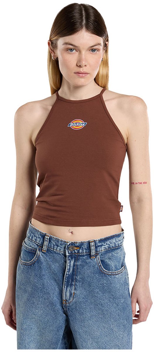 Dickies Chain Lake Vest Mouwloos T-shirt 2XS Vrouw Capuccino