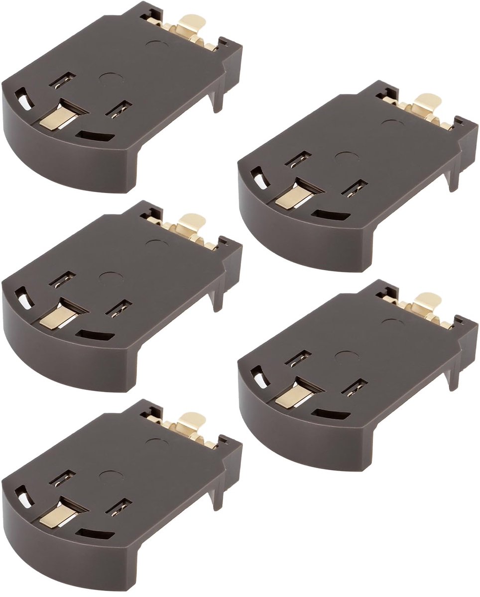 5Pcs Button Mobile Holder Battery Holder Button Battery Holder For CR2032 CR2025 3V Coin Mobile Battery Socket Holder Case Box