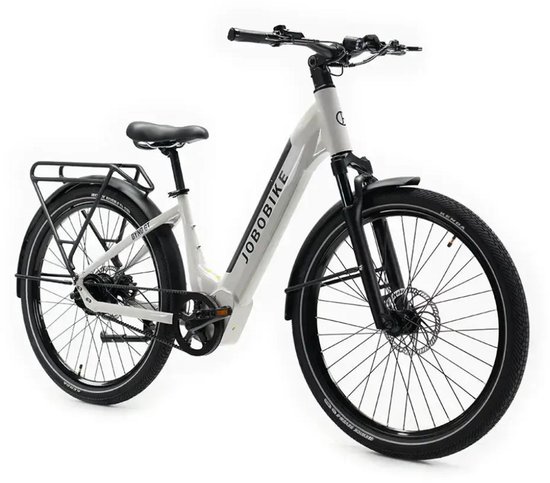 JOBOBIKE Dyno GT Elektrische Fiets- E-bike - Lage Instap - 27.5 Inch - 250W Motor - 90 km Actieradius - Carbon Riemaandrijving - Hydraulische Schijfremmen - Grijs van Jobobike — afbeelding 4