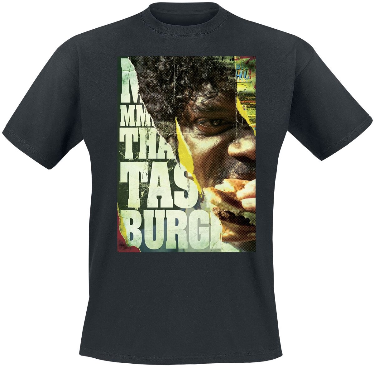 Pulp Fiction Collage Jules Heren T-shirt - zwart - M