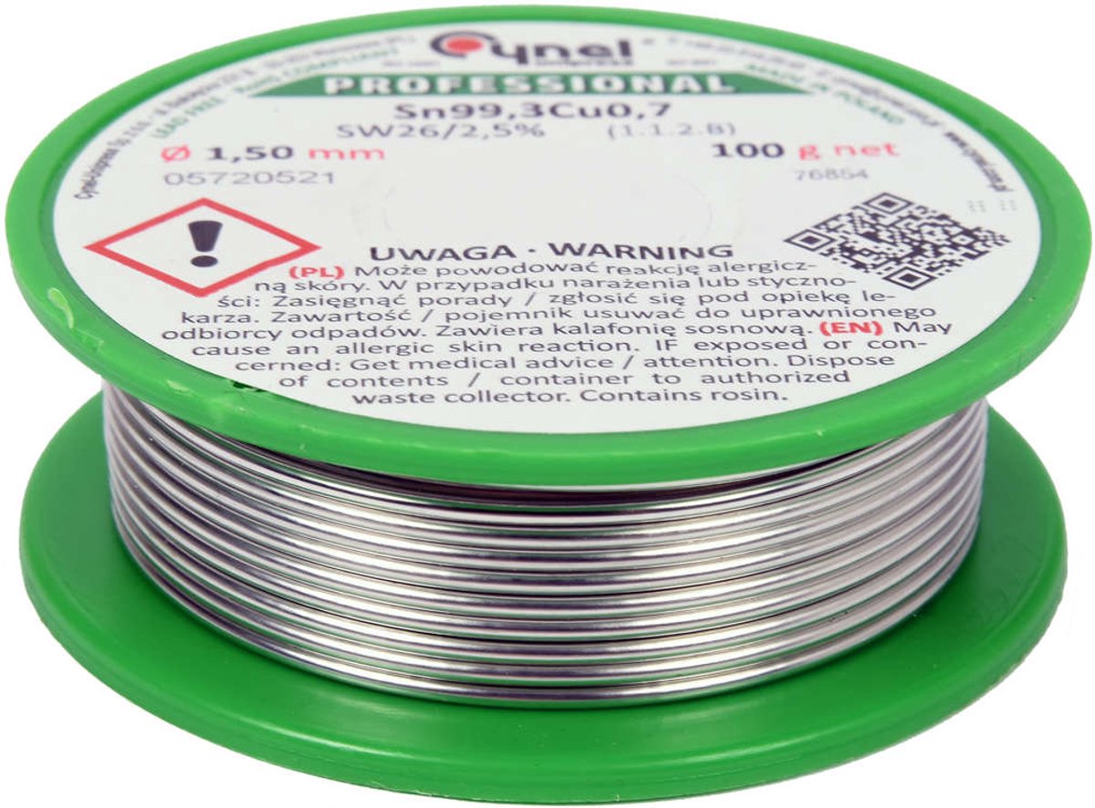 Loodvrije Soldeer 1,5mm 100g Vorel