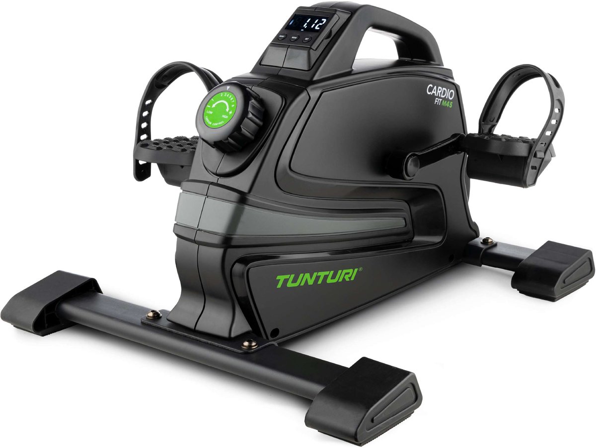 Tunturi Cardio Fit M45 Stoelfiets - Hometrainer - Uitneembare bluetooth monitor - Minibike 8 weerstanden - Fietstrainer magnetisch geremd - Bureaufiets