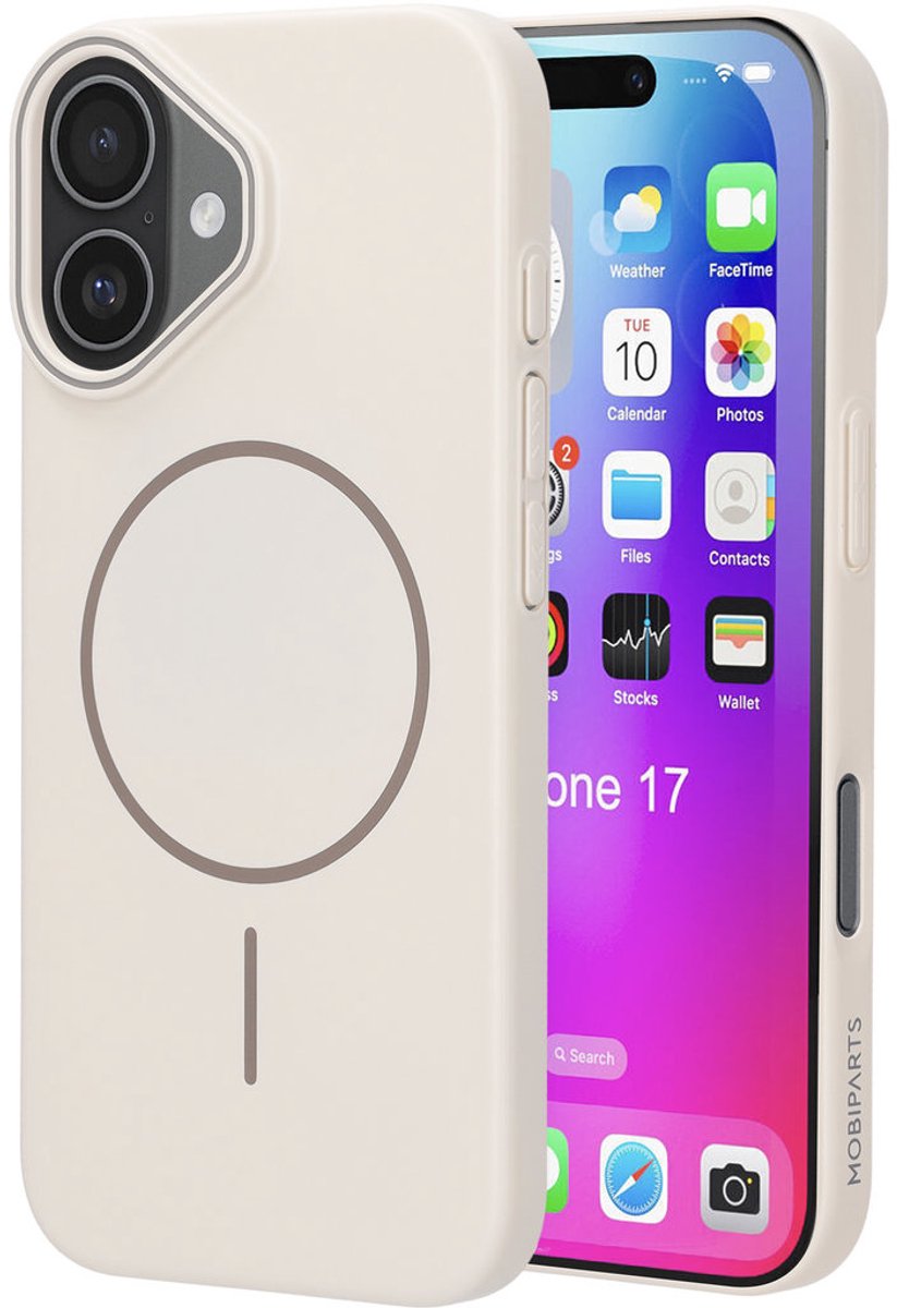 Mobiparts Slim Line Case geschikt voor Apple iPhone 17 - MagSafe Off - Wit