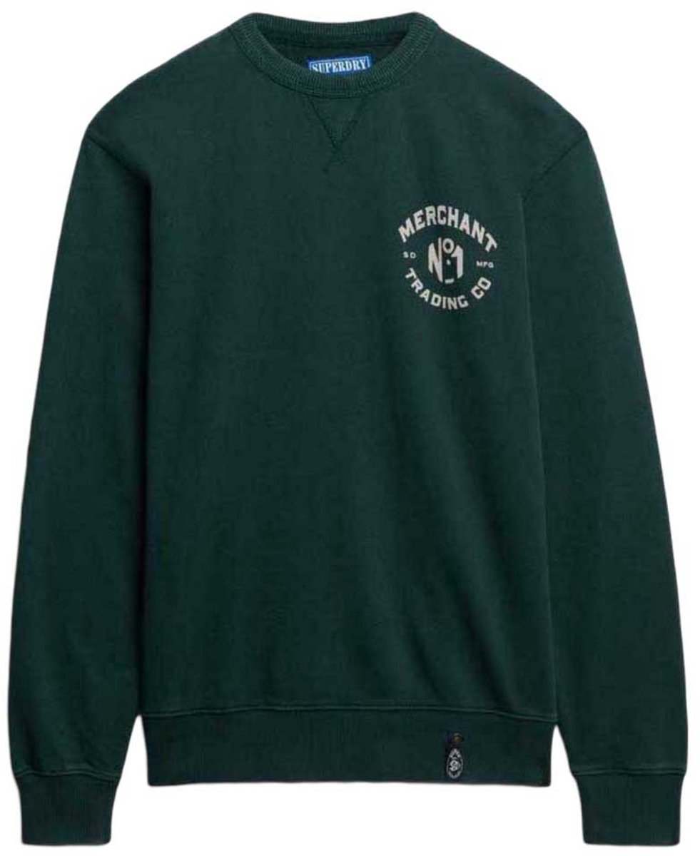 Superdry Merchant Graphic Sweatshirt 3XL Man Groen