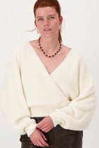 Zusss Wikkel Trui In Fluffy Garen Wit bol