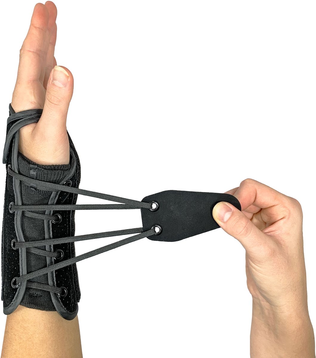 Promedics Veter Polsbrace - Lacer wrist - zwart - links - M