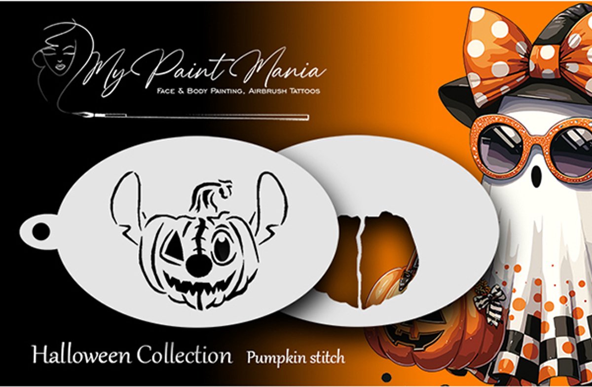 Schmink Stencil Pumpkin Stitch