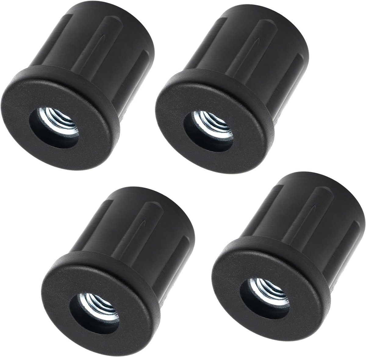 4 x Schroefdraadstop - Ronde Buisstop Ã˜ 25 mm - M8 Binnendraad