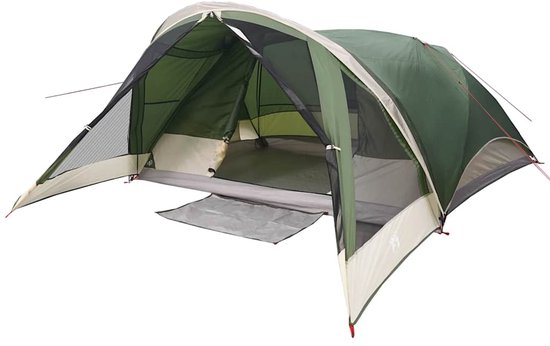 vidaXL 6-Persoons Waterdichte Gezinstent Groen Gezinstent - Familietent - Campingtent - Bungalowtent - Waterdichte Tent van Vidaxl — afbeelding 3