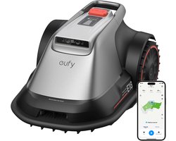 eufy E18 Robotgrasmaaier, Geen begrenzingsdraad/RTK/signaalverlies. TrueVision + GNSS voor gazons tot 1200m². Nauwkeurig randen maaien, obstakels vermijden, app-bediening.