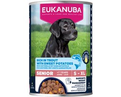Eukanuba Hondenvoer Nat Life Care Dog Senior Forel en Zoete Aardappel - 6 x 400 gr - Voordeelverpakking
