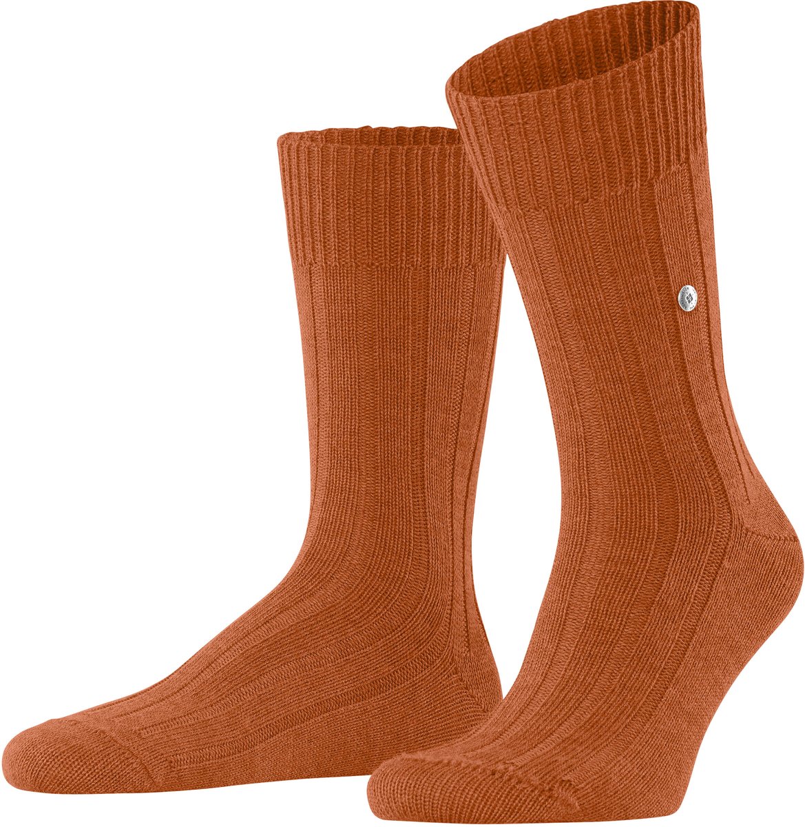 Burlington Dover eenkleurig wol sokken heren rood - maat 40-46