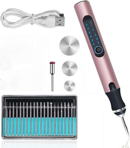 Graveergereedschapsset, USB mini graveerpen met