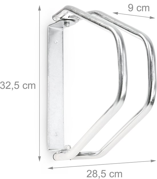 4 x fietsenrek voor wandmontage - wandhouder voor elk 1 fiets - verstelbaar — afbeelding 5
