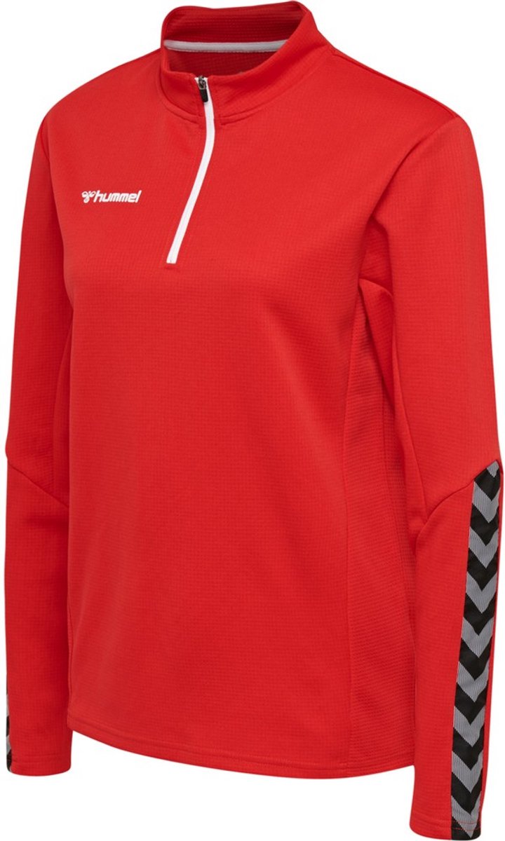 Hummel Damen Half-Zip Sweatshirt Hmlauthentic Half Zip Sweatshirt Woman True Red-M