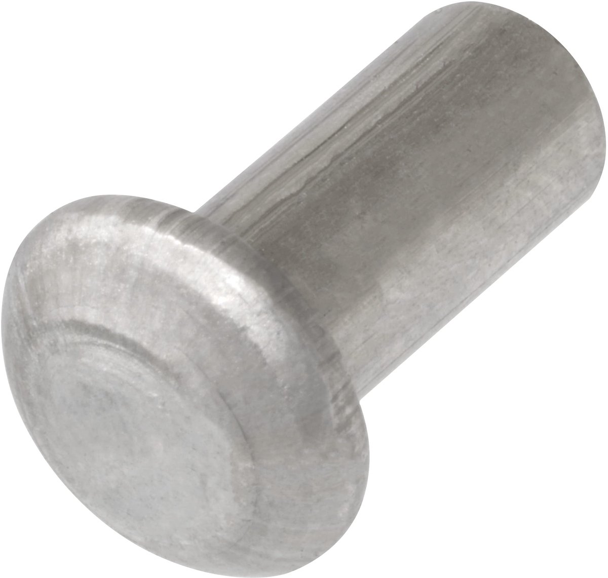 C62036 - Set van 10 aluminiumrivetten Ã˜5x10 mm - halfronde kop - DIN 660 - zilver