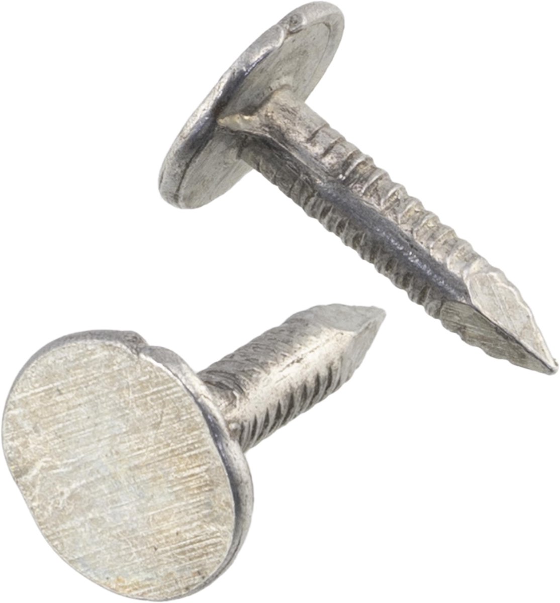 C70837 - Set van 300 grote platte spijkers Ã˜ 3 x 15 mm - Kopdiameter Ã˜ 10 mm - Staal - Zilver