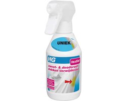 HG zweetvlekkenverwijderaar - 250ml - effectief tegen zweet- en deodorantvlekken - geschikt voor wit en gekleurd textiel