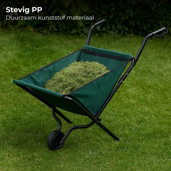 Lomera Opvouwbare Kruiwagen - Draagbare Kruiwagen - Draagvermogen - Wiel - Metaal Frame - 600D Polyester - Pv Afdekking - Compact En Handig - Tuinaccessoire - Kruiwagen Voor Tuin van Lomera — afbeelding 3
