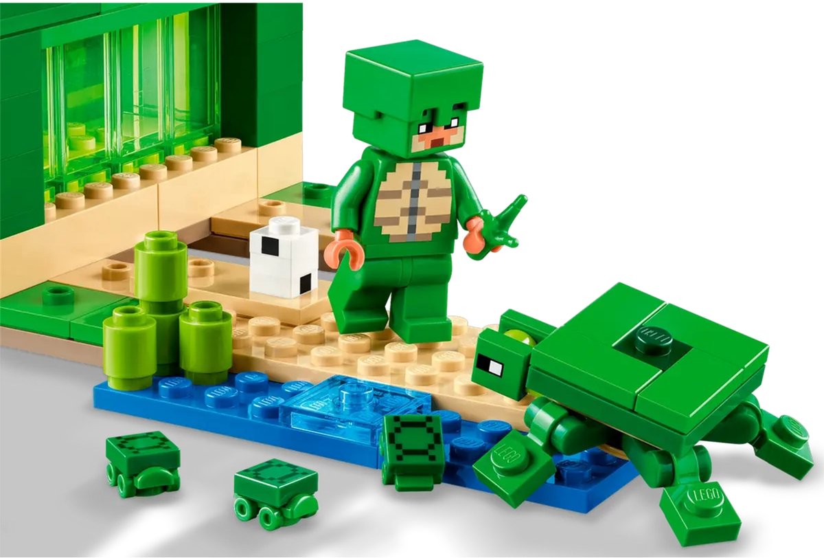 LEGO Minecraft Het schildpadstrandhuis Dieren Speelgoed voor Kinderen vanaf 8 jaar 21254 — afbeelding 24