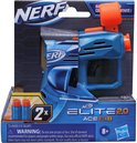 Nerf Elite 2.0 Ace SD-1 blaster in verpakking, blauw met oranje accenten.