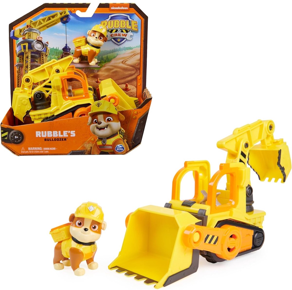 Rubble & Crew - Rubble’s Bulldozer met speelfiguur en beweegbare onderdelen - PAW Patrol speelgoed — afbeelding 13