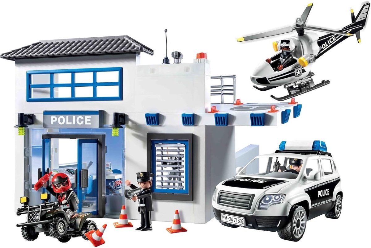 PLAYMOBIL Action Heroes 50YR Politiepost met voertuigen - 71602 — afbeelding 9