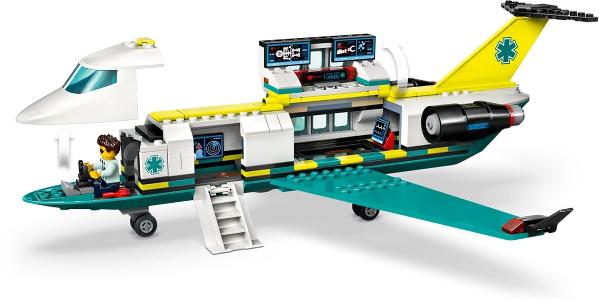 LEGO® City Ambulancevliegtuig, Speelgoedvliegtuig - 60465 — afbeelding 20