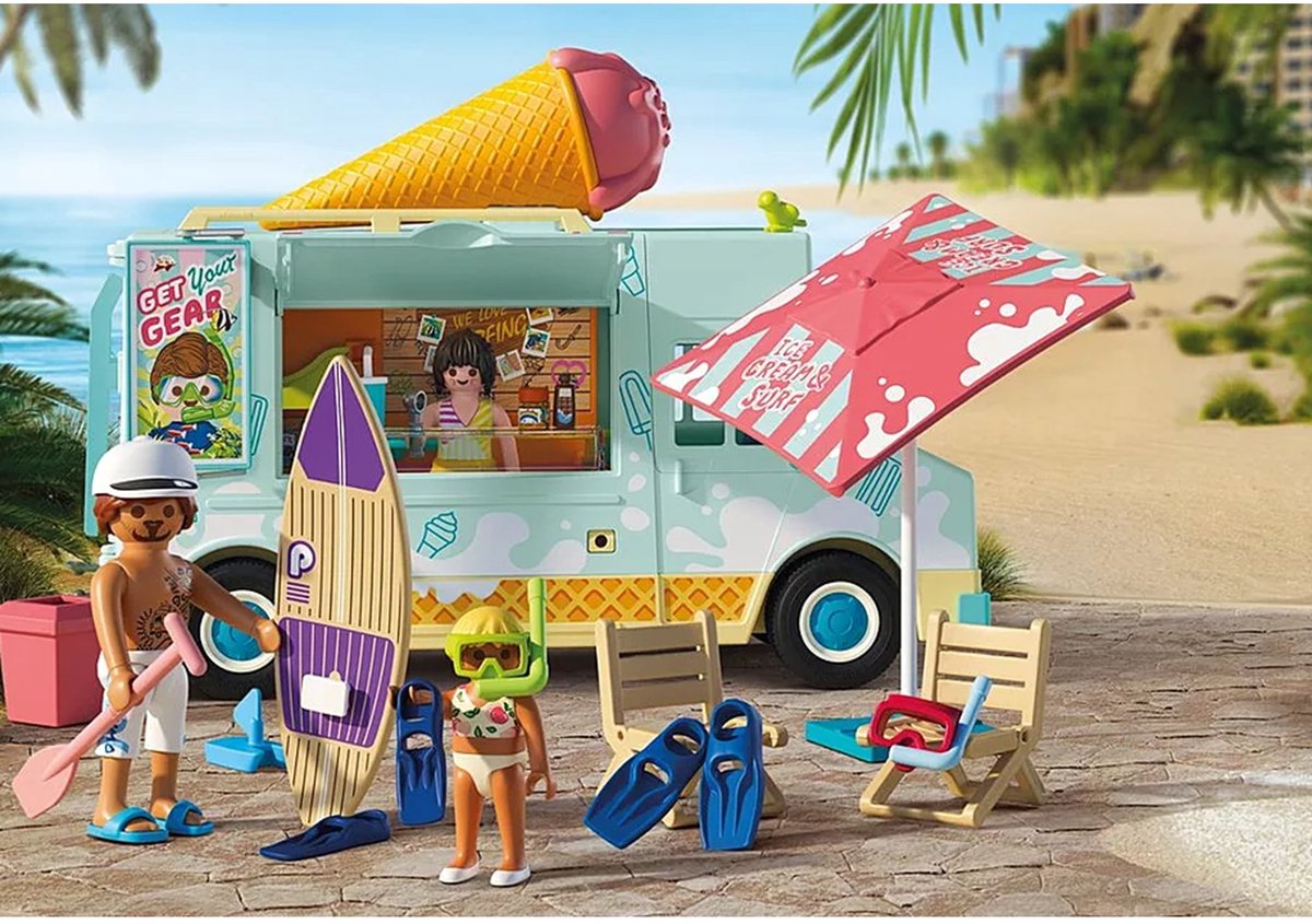 PLAYMOBIL My Life: IJscowagen met surfshop - 71904 — afbeelding 3